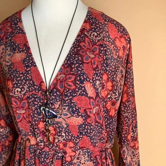 FREE PEOPLE Oversized Floral Mini Dress - Picture 5 of 16